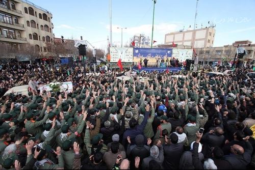 تصاویر شوکه کننده از مراسم تشییع پیکر شهدای سیستان