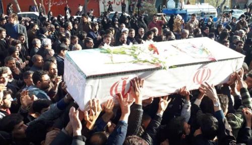 تصاویر شوکه کننده از مراسم تشییع پیکر شهدای سیستان