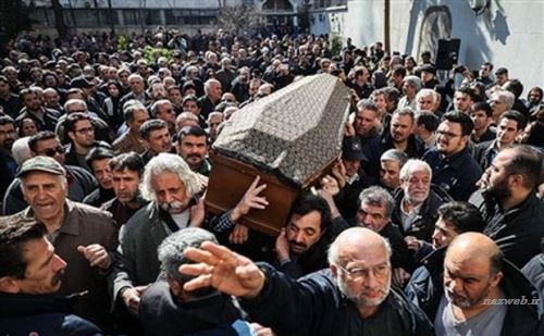 تصاویر غم انگیز مراسم وداع و خاکسپاری خشایار الوند