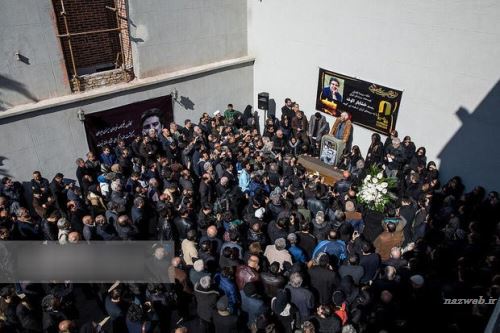 تصاویر غم انگیز مراسم وداع و خاکسپاری خشایار الوند