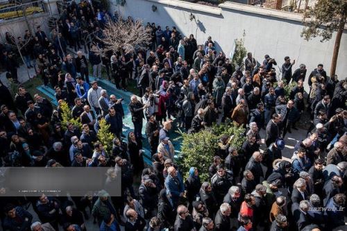 تصاویر غم انگیز مراسم وداع و خاکسپاری خشایار الوند