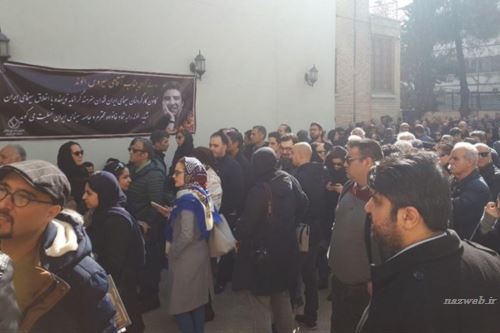 تصاویر غم انگیز مراسم وداع و خاکسپاری خشایار الوند