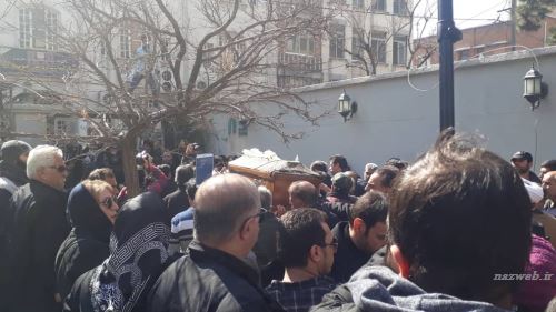 تصاویر غم انگیز مراسم وداع و خاکسپاری خشایار الوند