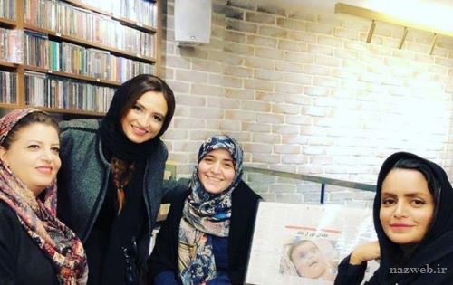 سلفی و عکس بازیگران با تیپ و مدل مانتوهای جدید