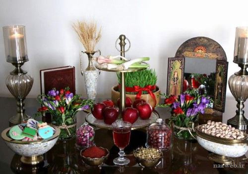 جدیدترین تزئین سفره 7سین 98؛ تزئین تخم مرغ و تنگ ماهی 1398