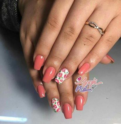 بیش از 100 مدل دیزاین بهاری ناخن ویژه نوروز و رنگ سال