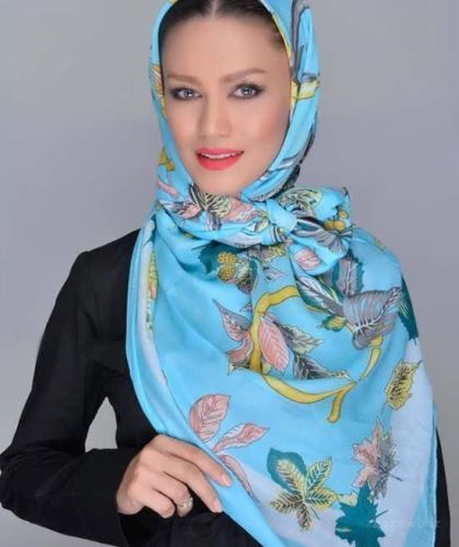 مدل گره مجلسی شال و روسری 98 ست با رنگ مو، مانتو