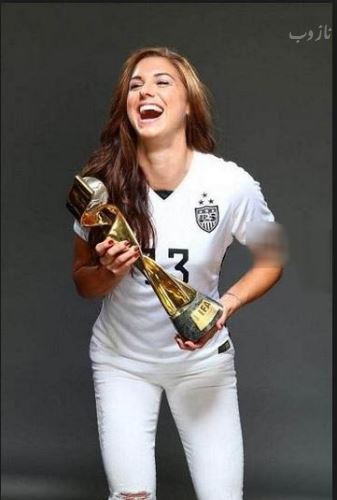 زیباترین فوتبالیست زن جهان الکس مورگان + گالری تصاویر داغ