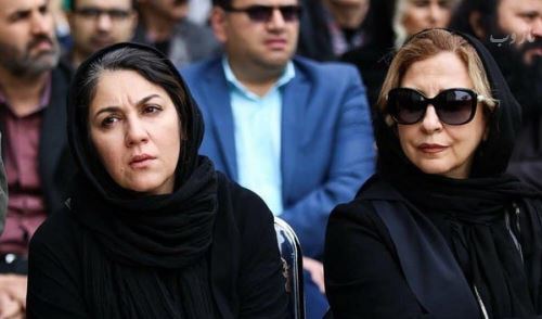 تصاویر غمگین چهره ها در مراسم ختم مرحوم جمشید مشایخی