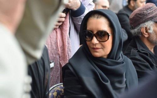 تصاویر غمگین چهره ها در مراسم ختم مرحوم جمشید مشایخی