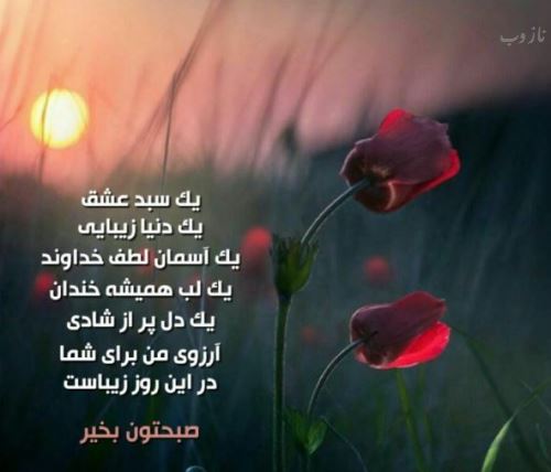 سری جدید عکس نوشته های صبح بخیر عشقم، عزیزم
