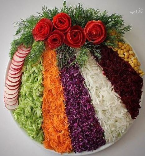زیباترین مدل تزئین های لاکچری و مجلسی سالاد فصل