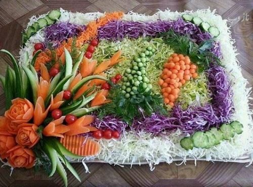 زیباترین مدل تزئین های لاکچری و مجلسی سالاد فصل