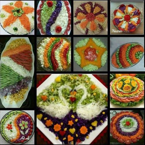 زیباترین مدل تزئین های لاکچری و مجلسی سالاد فصل