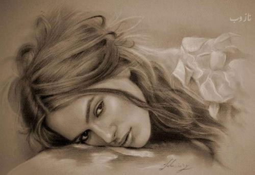 زیباترین زنان سیاه قلم/ مدل و ایده های نقاشی چهره