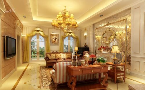 مدل دکوراسیون و چیدمان منزل به رنگ طلایی