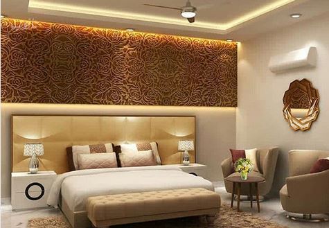 مدل دکوراسیون و چیدمان منزل به رنگ طلایی