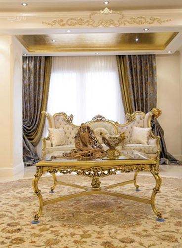 مدل دکوراسیون و چیدمان منزل به رنگ طلایی
