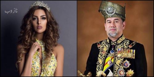 ازدواج جنجالی ملکه زیبایی 25 ساله با پادشاه 55 ساله+ تصاویر