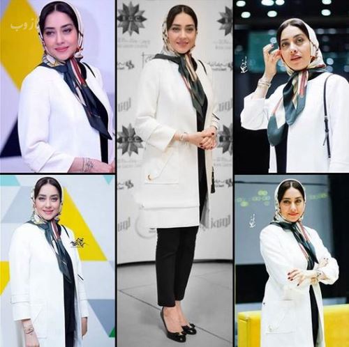 مدل پانچو بهاره کیان افشار با آموزش دوخت/ مد گردی با بهاره