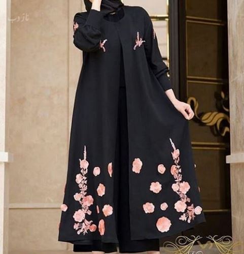 لاکچری ترین مدل مانتوهای تم مشکی ویژه محرم+ جنس پارچه