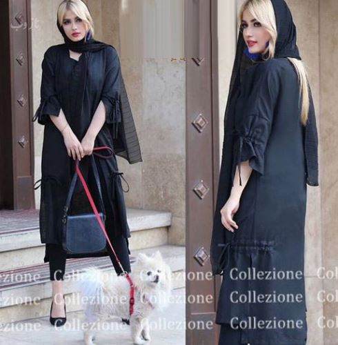 لاکچری ترین مدل مانتوهای تم مشکی ویژه محرم+ جنس پارچه