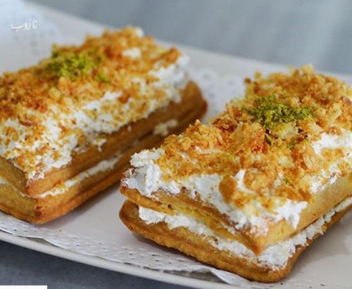 طرز تهیه شیرینی ناپلئونی با انواع تزئین و مدل