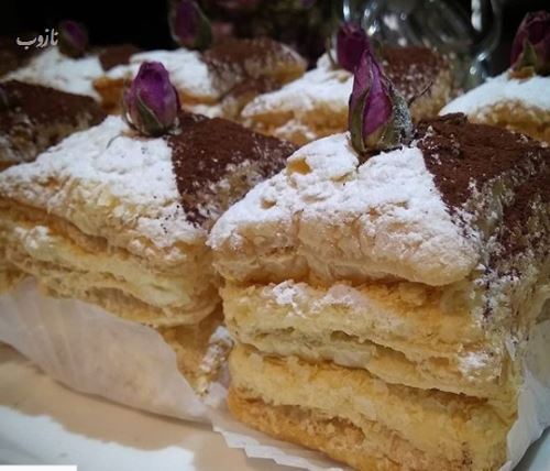 طرز تهیه شیرینی ناپلئونی با انواع تزئین و مدل