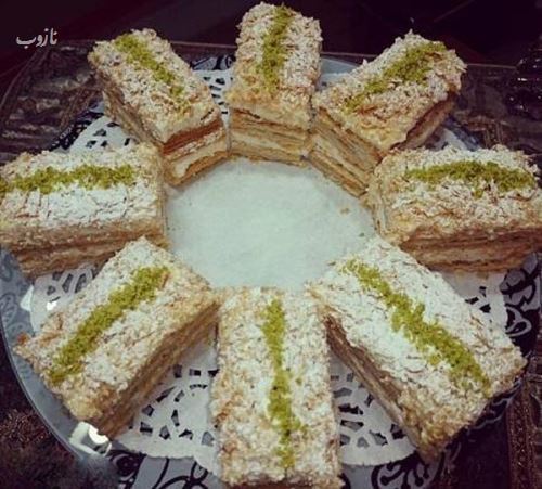 طرز تهیه شیرینی ناپلئونی با انواع تزئین و مدل