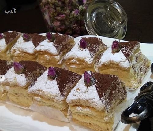طرز تهیه شیرینی ناپلئونی با انواع تزئین و مدل