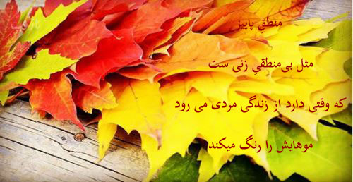 زیباترین اشعار و عکس نوشته های عاشقانه پاییز