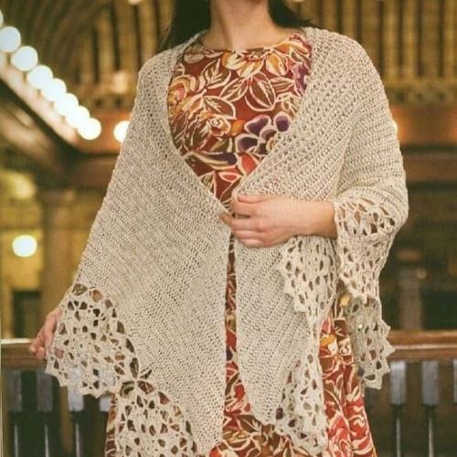 آموزش بافت مدل پانچو و شنل توری و لاکچری+ایده های جدید