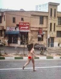 عکس های دختر برهنه شیرازی در خیابان!