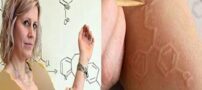 خانم معلمی که بدن برهنه اش تخته سیاه کلاس است! + عکس