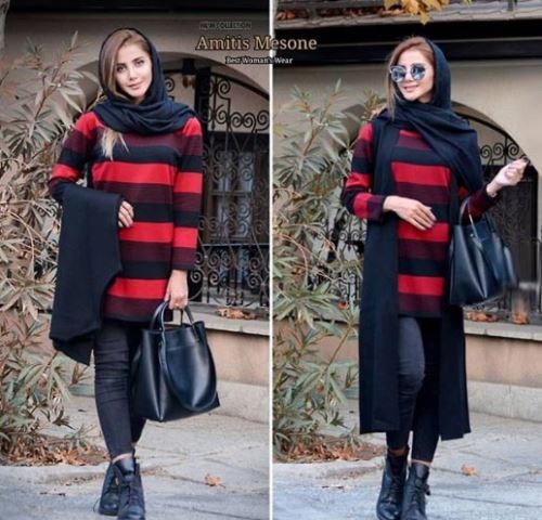 جدیدترین مدل مانتو، پالتو، پانچو و بافت زمستانی مناسب با رنگ پوست