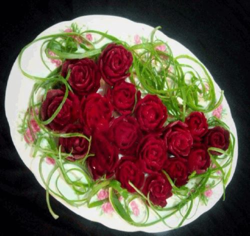 تزئین لبو شب یلدا با روش اصولی پخت لبو بازاری