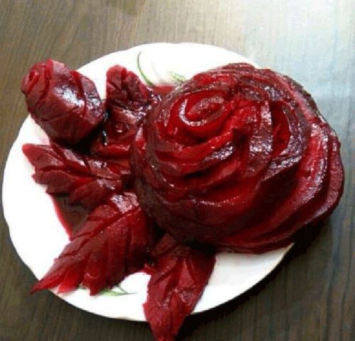 تزئین لبو شب یلدا با روش اصولی پخت لبو بازاری