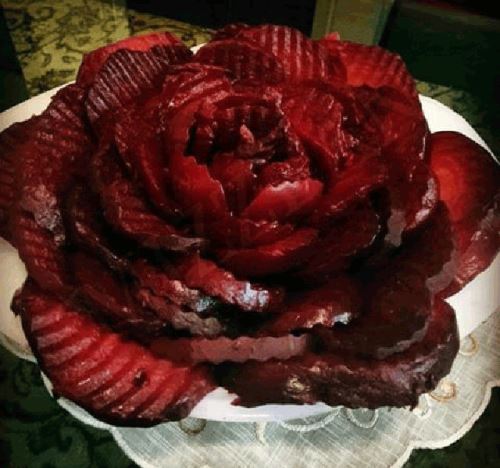تزئین لبو شب یلدا با روش اصولی پخت لبو بازاری