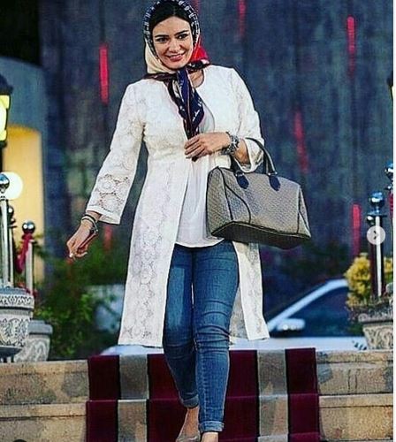 ست های لاکچری مانتو و شال بهاری خانم های بازیگر+ اصول ست