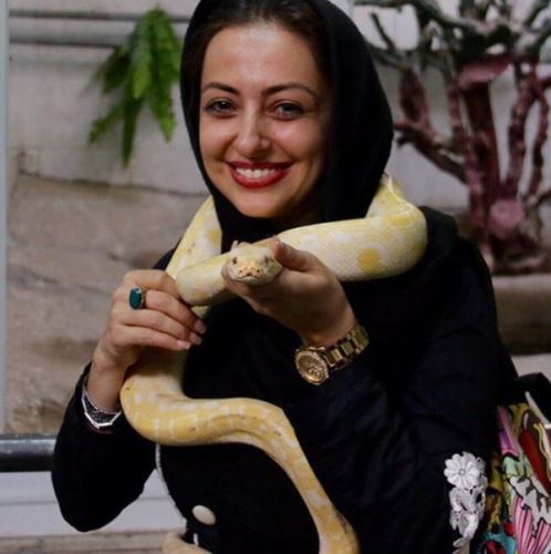 فیلم بازی نفیسه روشن با عجیب ترین حیوان گونه کمیاب جنجالی شد