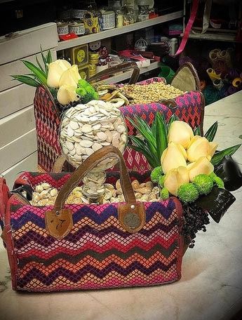 لاکچری چیدمان چله ای عروس و داماد+ اشعار عاشقانه