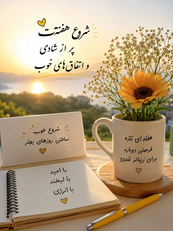 شعر و عکس نوشته های زیبا و خاص برای شروع هفته