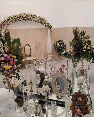 تصاویری از تزیینات سفره قند ساب جشن عقد بسیار زیبا و شیک