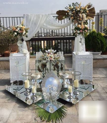 تصاویری از تزیینات سفره قند ساب جشن عقد بسیار زیبا و شیک