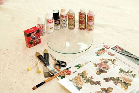 آموزش تصویری کلاژ روی شیشه