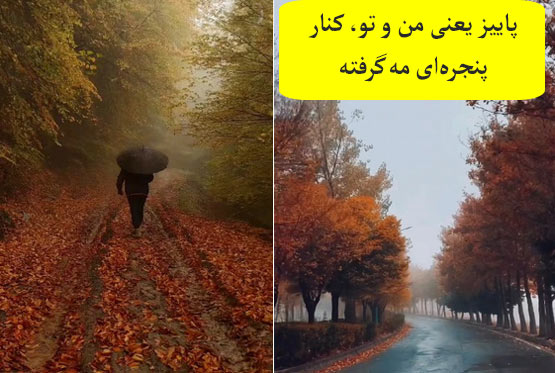 متن و پیام‌های عاشقانه و احساسی مخصوص فصل پاییز