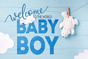 کارت پستال و عکس نوشته های بدنیا آمدن نوزاد پسر و تبریک به دنیا آمدن بچه