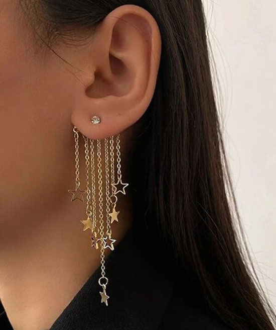 مدل گوشواره آویز طلا در خاص ترین و شیک ترین مدل های متنوع و زیبا