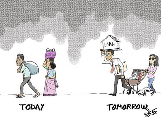 کاریکاتورهای تاسف آور مهاجرت به مناسبت افزایش آمار مهاجرت مردم از ایران