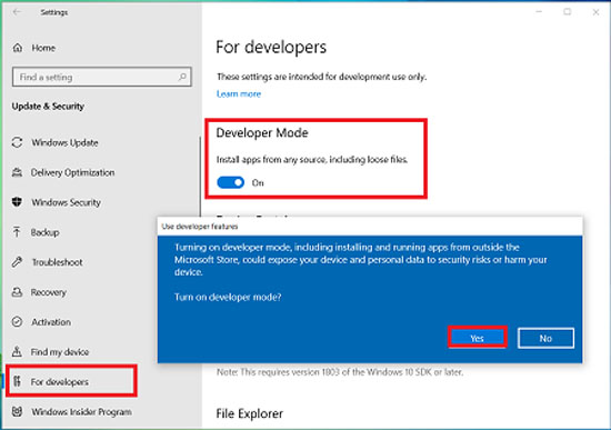 آموزش فعال سازی Developer Mode در ویندوز 10 و آشنایی با کارایی Developer Mode